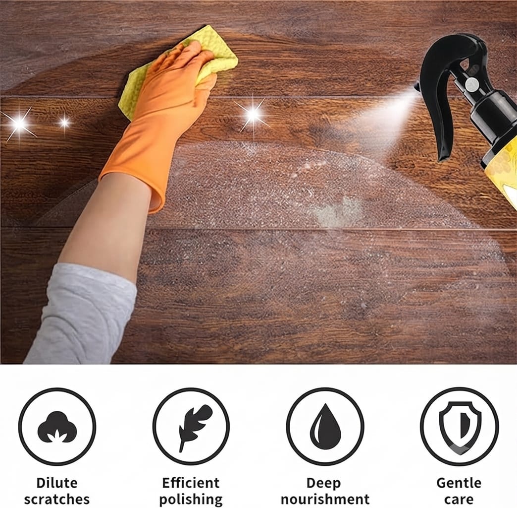 Complete Beeswax Wood Restoration Kit | Spray + Beeswax Wax + Sponge