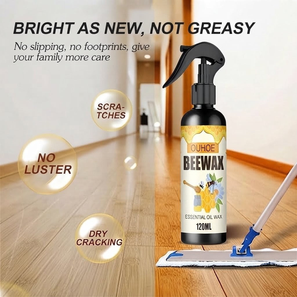 Complete Beeswax Wood Restoration Kit | Spray + Beeswax Wax + Sponge