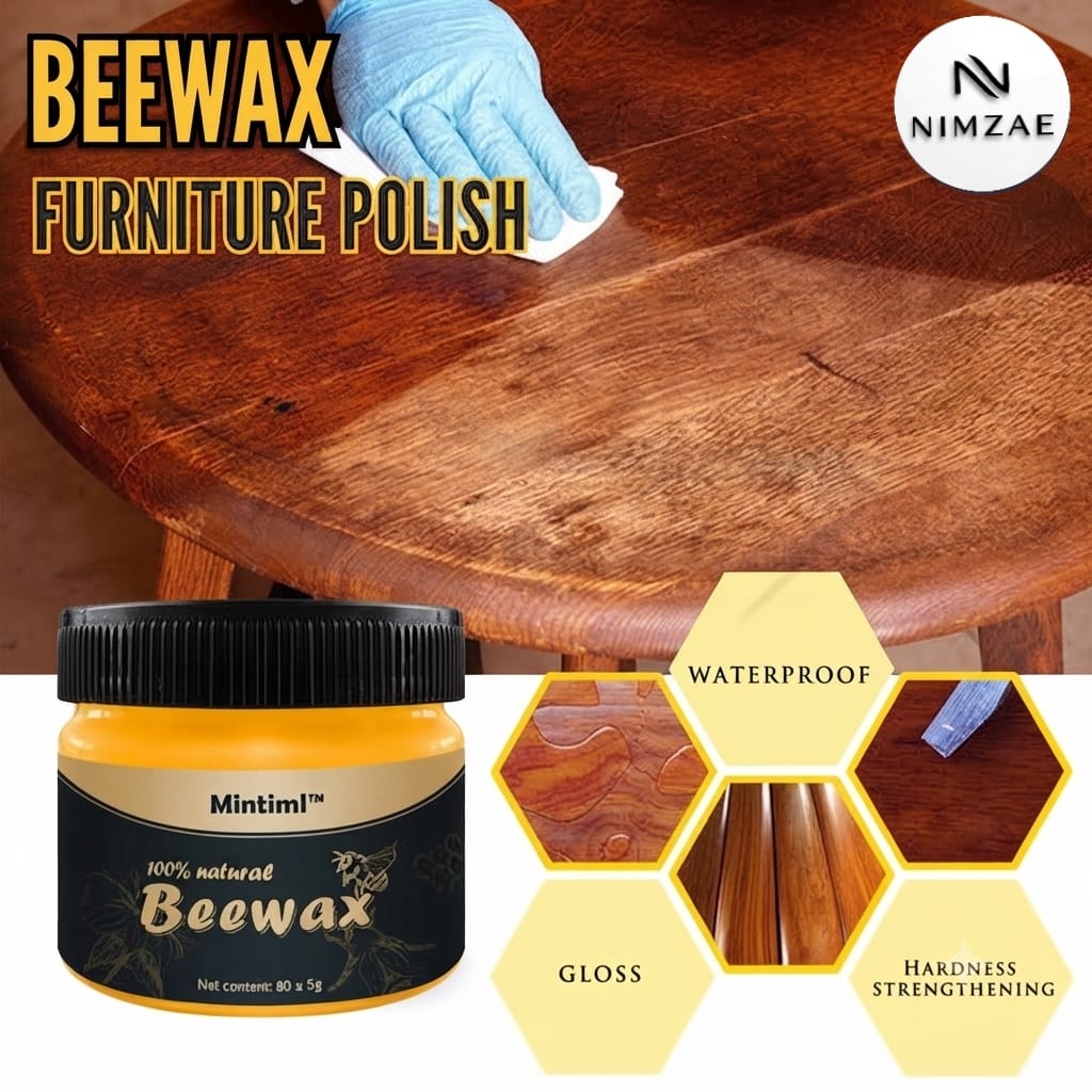 Complete Beeswax Wood Restoration Kit | Spray + Beeswax Wax + Sponge