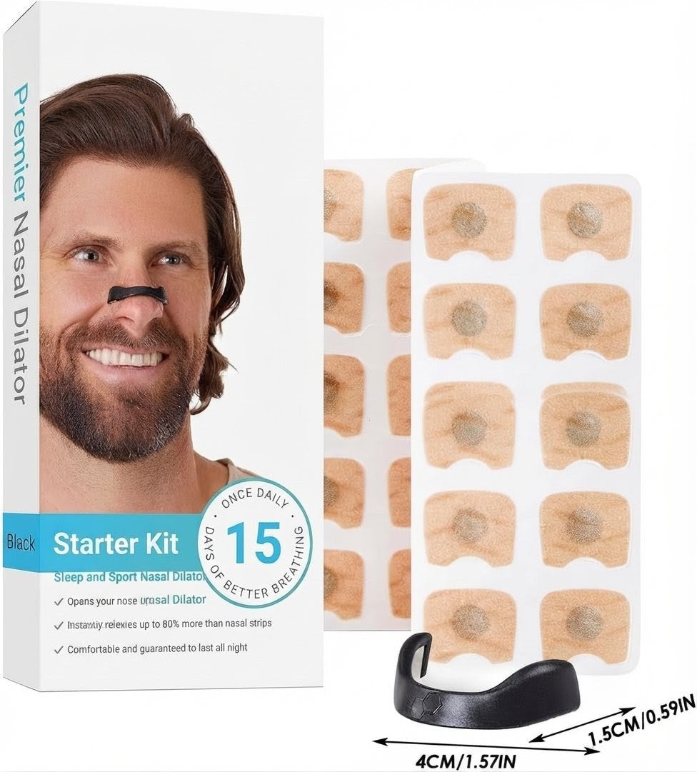 Sleepco Magnetic Nasal Dilator Starter Kit | Anti Snoring & Better Breathing Sleep Aid