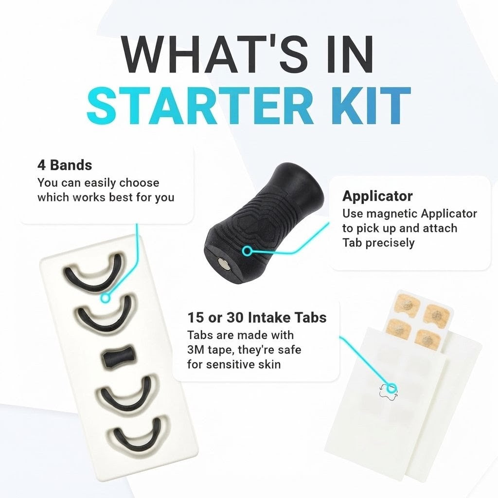 Sleepco Magnetic Nasal Dilator Starter Kit | Anti Snoring & Better Breathing Sleep Aid
